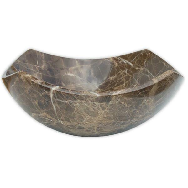 Eden Bath Arched Edges Bowl Sink- Dark Emperador EB_S027DE-P